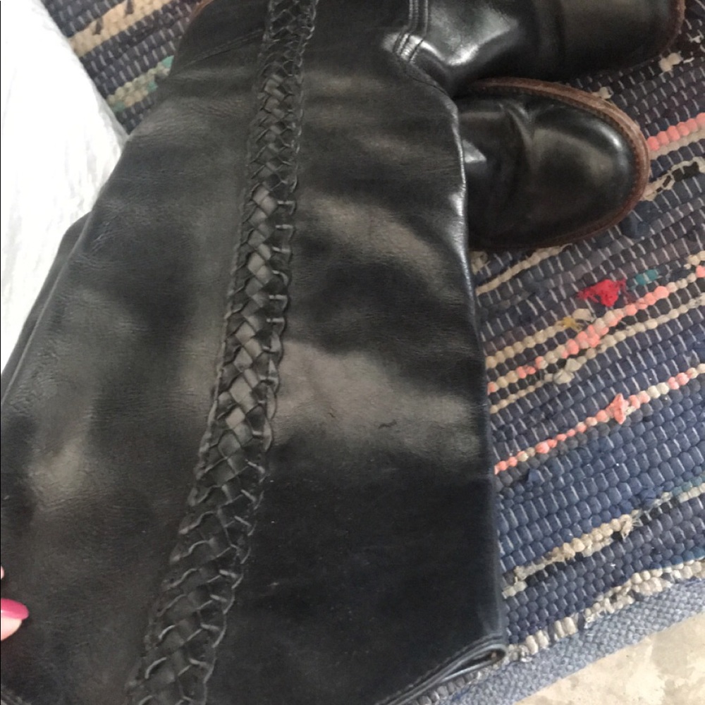 Black boots leather - Picture 2 of 2